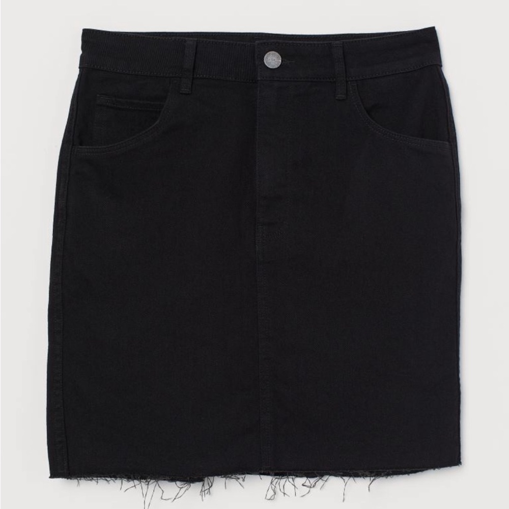 Short Distressed Denim Skirt - Picture 2 of 6